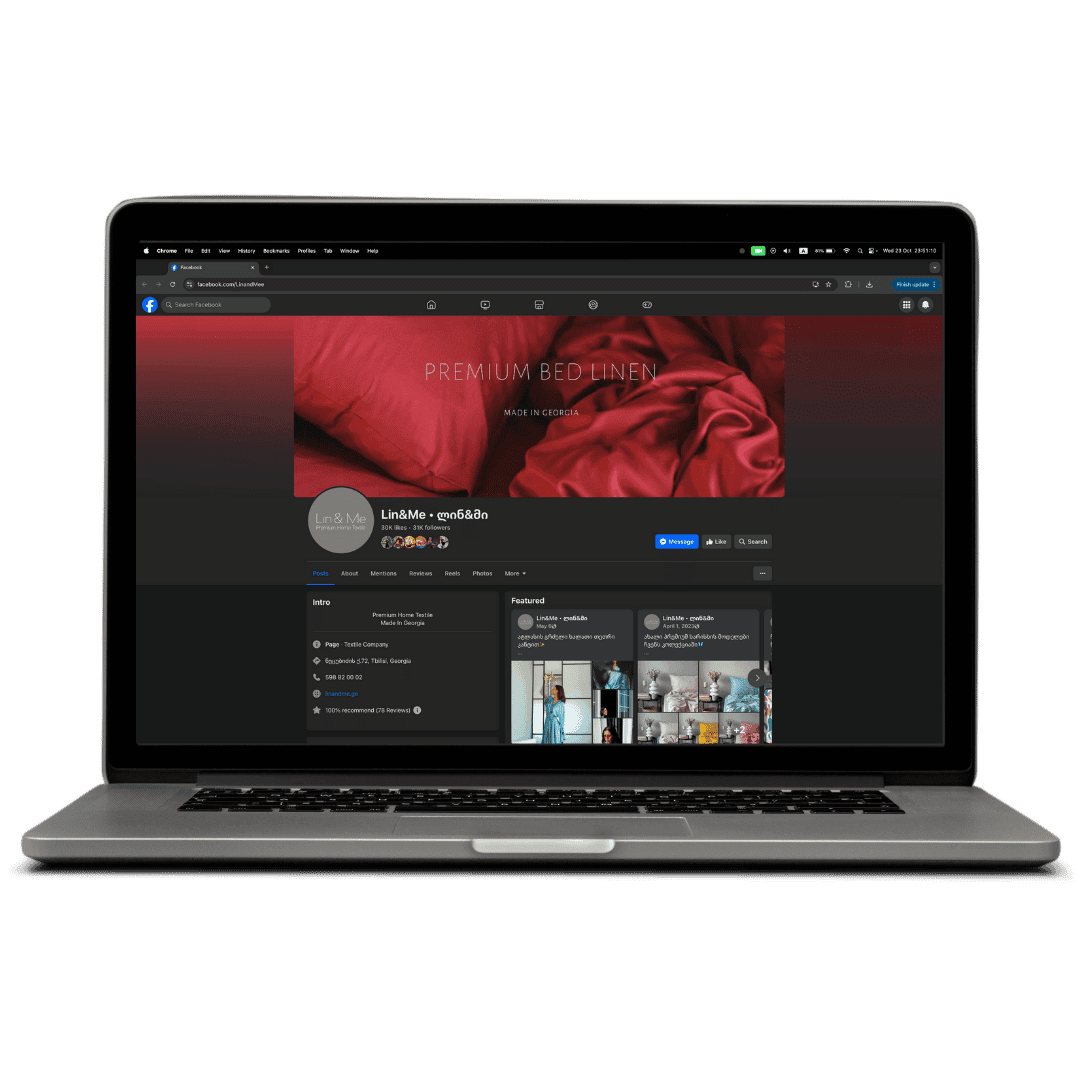 lin and me laptop mockup